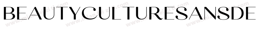 BeautyCultureSansDemo字体转换