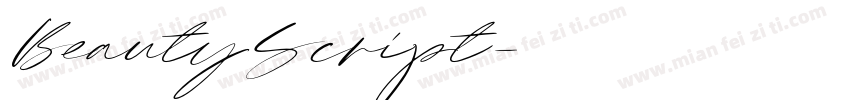 BeautyScript字体转换
