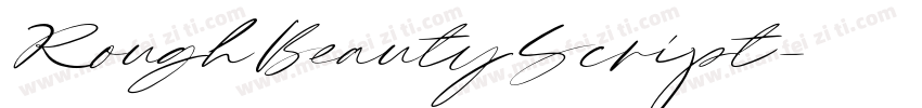 RoughBeautyScript字体转换