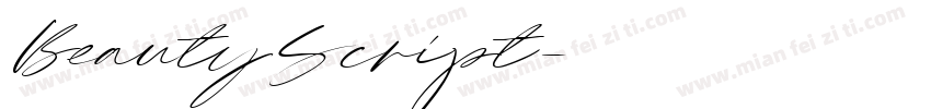 BeautyScript字体转换