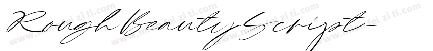 RoughBeautyScript字体转换