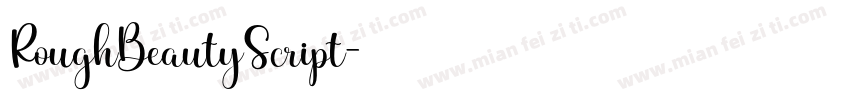 RoughBeautyScript字体转换