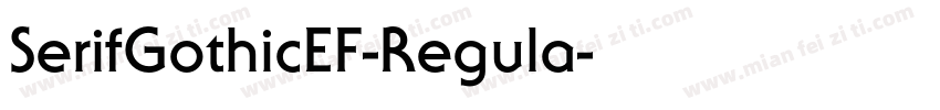 SerifGothicEF-Regula字体转换