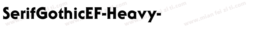 SerifGothicEF-Heavy字体转换
