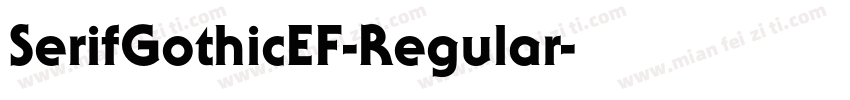 SerifGothicEF-Regular字体转换