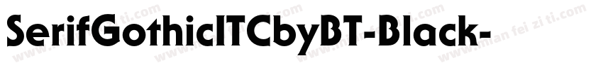 SerifGothicITCbyBT-Black字体转换