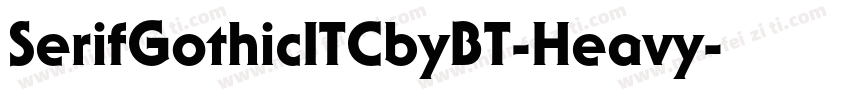 SerifGothicITCbyBT-Heavy字体转换