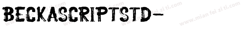 BeckaScriptStd字体转换