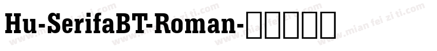 Hu-SerifaBT-Roman字体转换