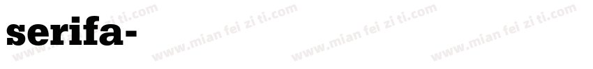 serifa字体转换