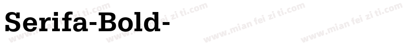 Serifa-Bold字体转换