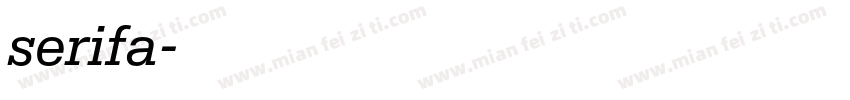 serifa字体转换