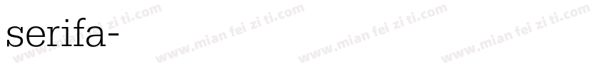 serifa字体转换