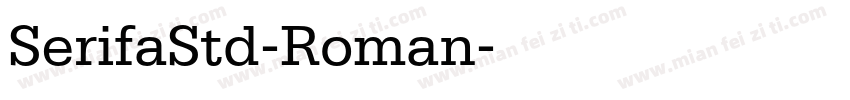 SerifaStd-Roman字体转换