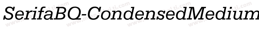 SerifaBQ-CondensedMedium字体转换