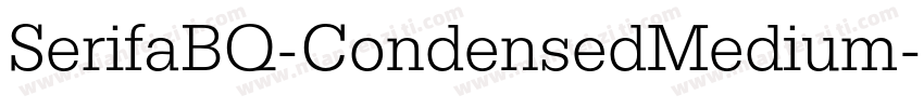 SerifaBQ-CondensedMedium字体转换