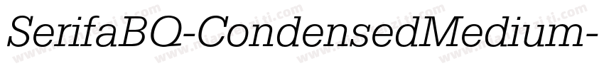 SerifaBQ-CondensedMedium字体转换
