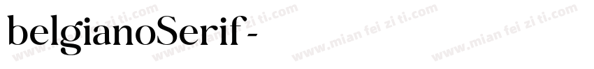 belgianoSerif字体转换