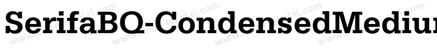 SerifaBQ-CondensedMedium字体转换