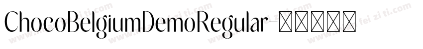 ChocoBelgiumDemoRegular字体转换