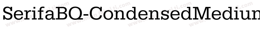 SerifaBQ-CondensedMedium字体转换