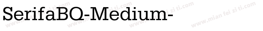 SerifaBQ-Medium字体转换