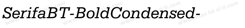 SerifaBT-BoldCondensed字体转换