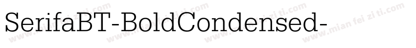 SerifaBT-BoldCondensed字体转换