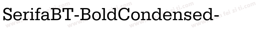 SerifaBT-BoldCondensed字体转换
