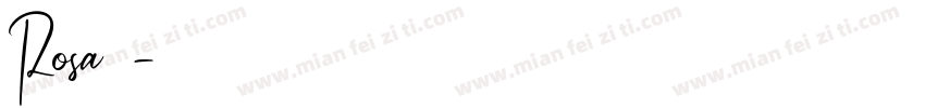 Rosa字体字体转换