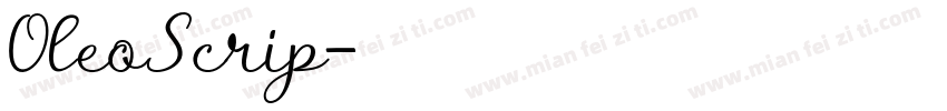 OleoScrip字体转换