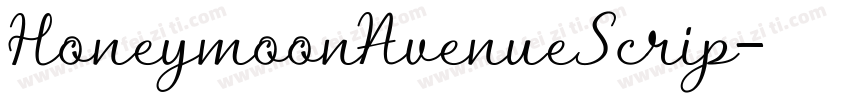 HoneymoonAvenueScrip字体转换