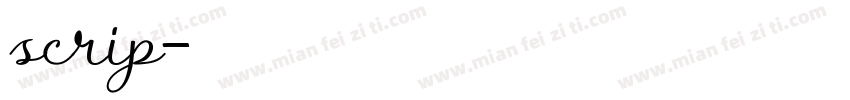 scrip字体转换
