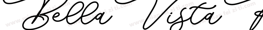 BellaVistaRegular字体转换