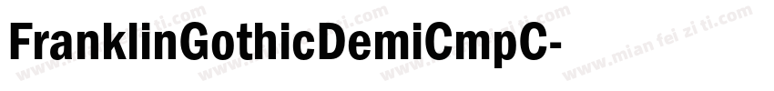 FranklinGothicDemiCmpC字体转换