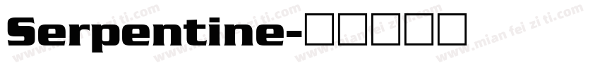 Serpentine字体转换