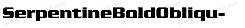 SerpentineBoldObliqu字体转换