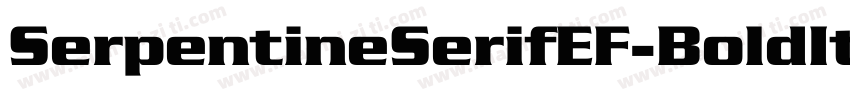 SerpentineSerifEF-BoldIta字体转换