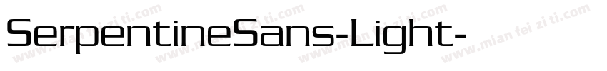 SerpentineSans-Light字体转换
