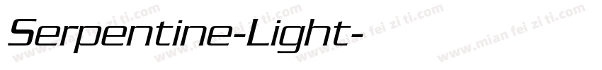Serpentine-Light字体转换