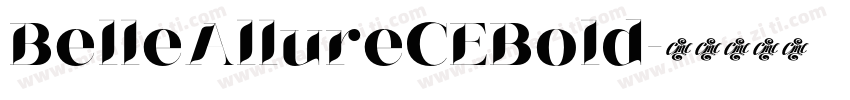 BelleAllureCEBold字体转换