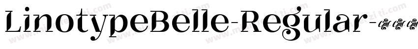 LinotypeBelle-Regular字体转换