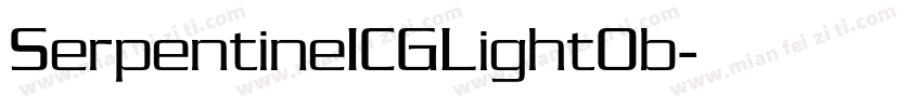 SerpentineICGLightOb字体转换