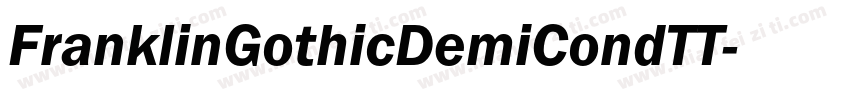 FranklinGothicDemiCondTT字体转换