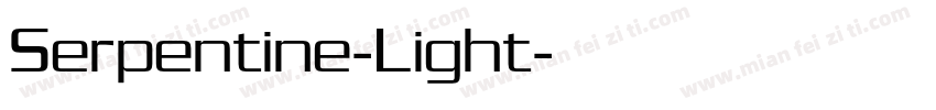 Serpentine-Light字体转换