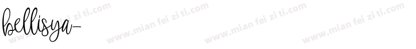 bellisya字体转换