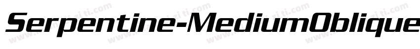 Serpentine-MediumOblique字体转换