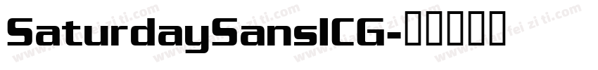 SaturdaySansICG字体转换