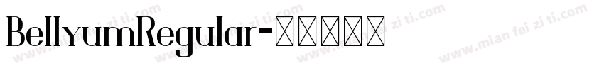 BellyumRegular字体转换