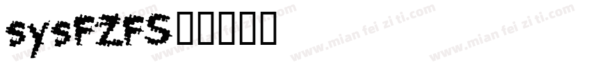sysFZFS字体转换